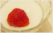 豆乳入り杏仁豆腐。 