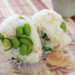 枝豆・きゅうり・みょうがのおにぎり