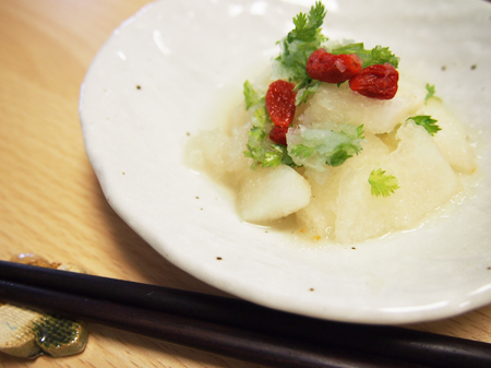 梨と大根の和え物