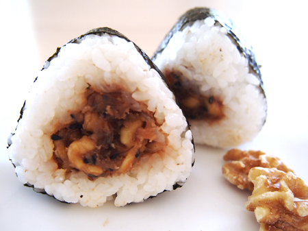 胡桃味噌のおにぎり