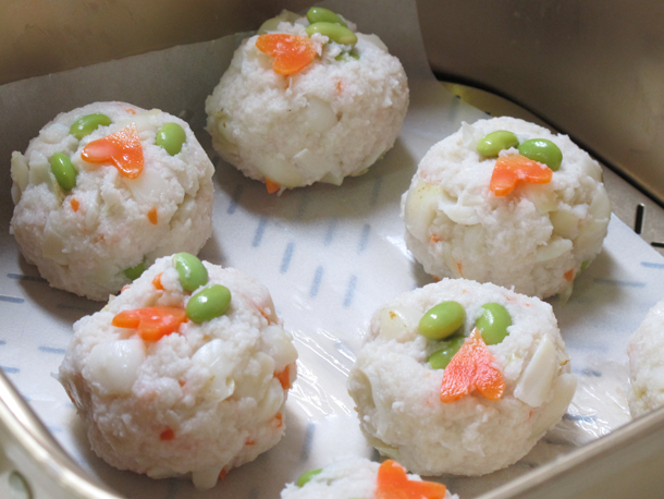 蓮根の蒸し饅頭