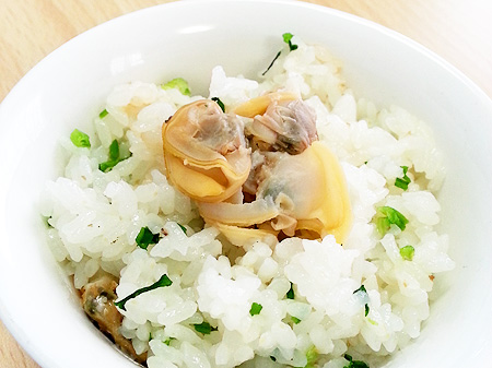 あさりと芹ご飯