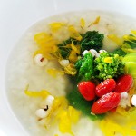 薬膳料理レシピ：はと麦・菊花餡かけ粥