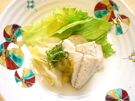 鯵の梅蒸し 完成